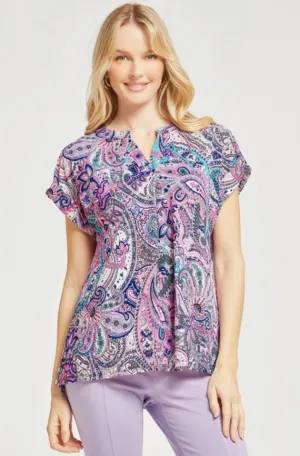 Purple Multi Paisley Dolman Top - #6913-6918