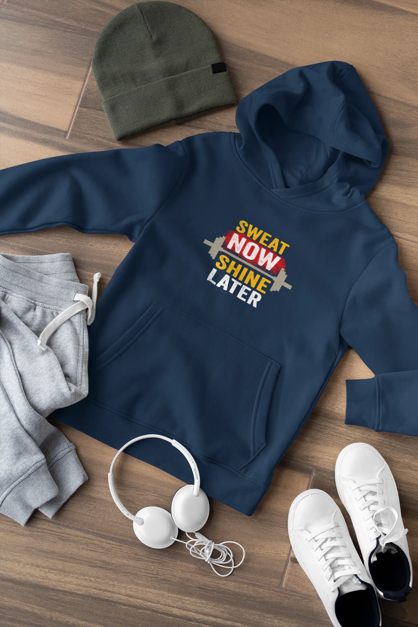 " SWEAT NOW, SHINE LATER " - WINTER HOODIES