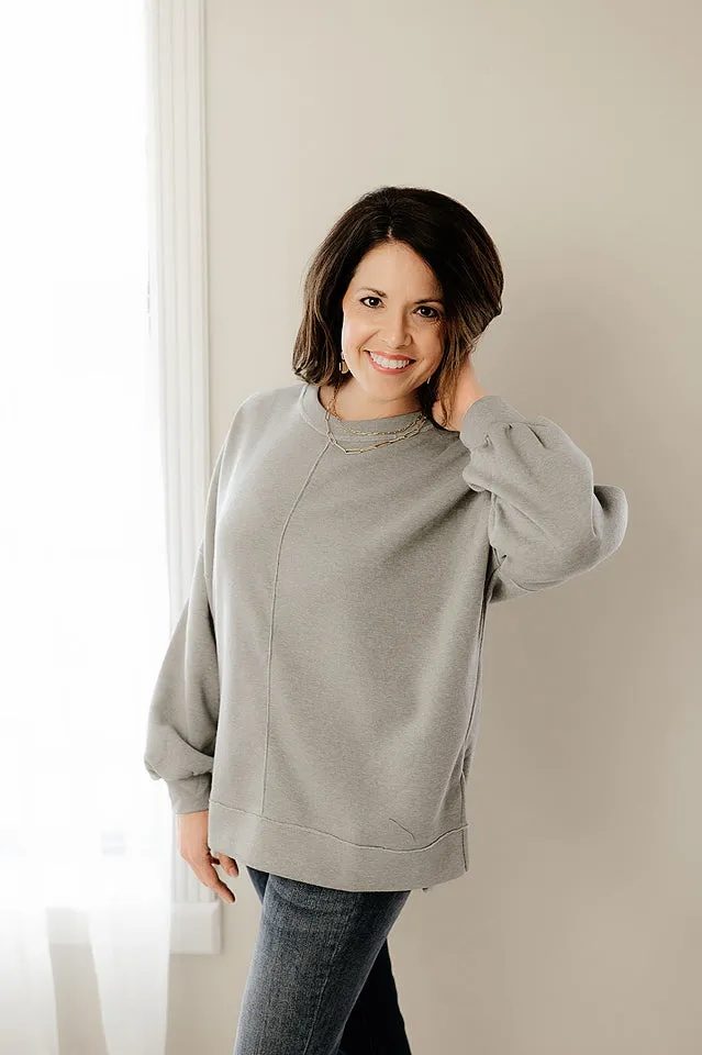 Relaxed Fleece Lined Pullover