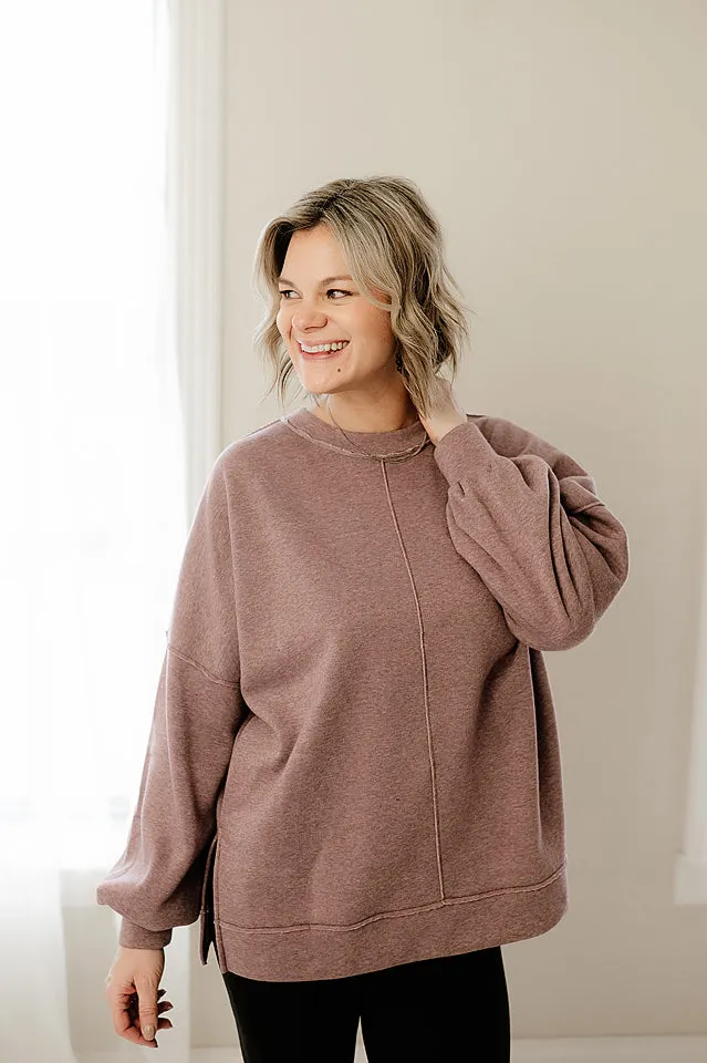 Relaxed Fleece Lined Pullover