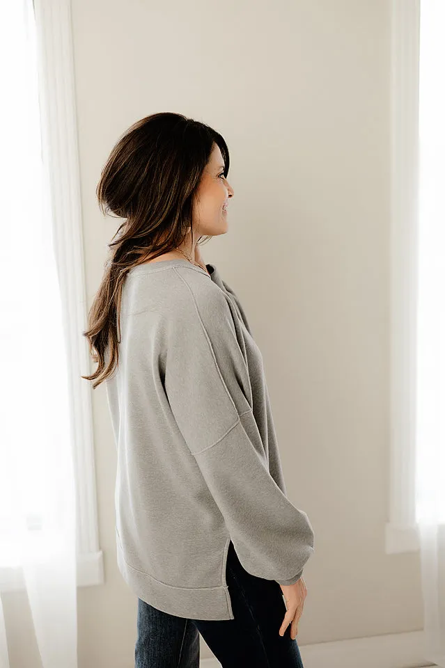 Relaxed Fleece Lined Pullover