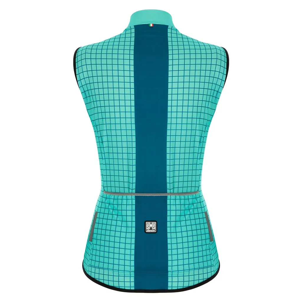 Santini Nebula Womens Vest (Aqua)