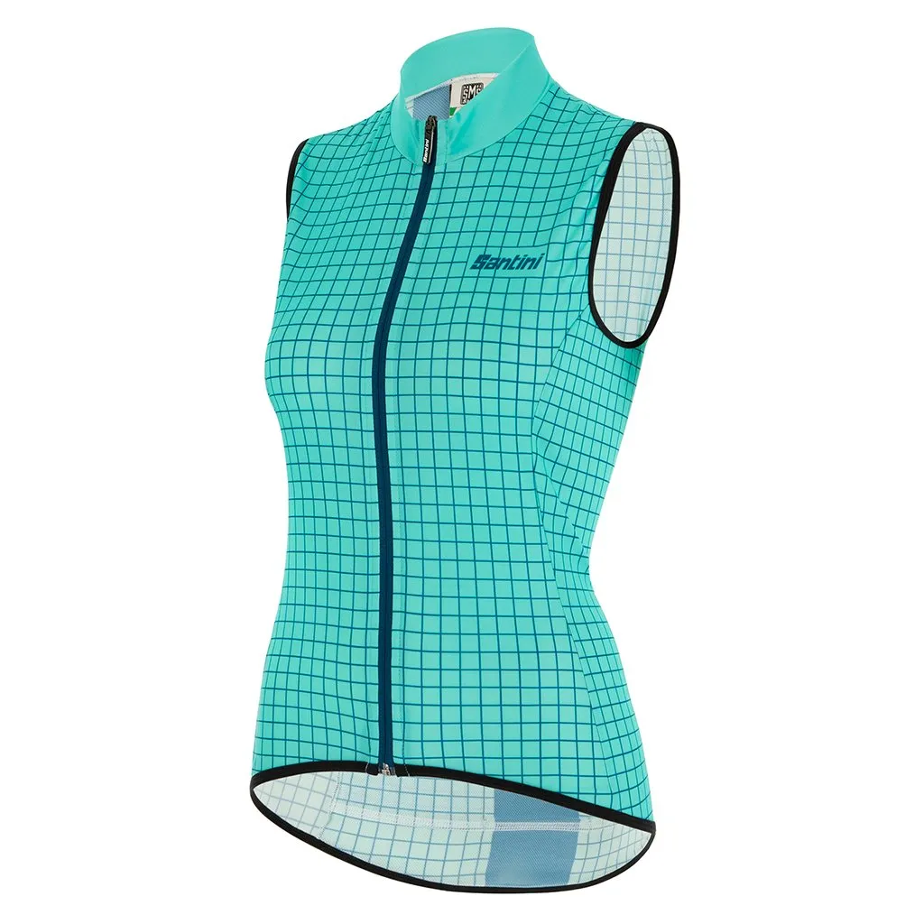 Santini Nebula Womens Vest (Aqua)