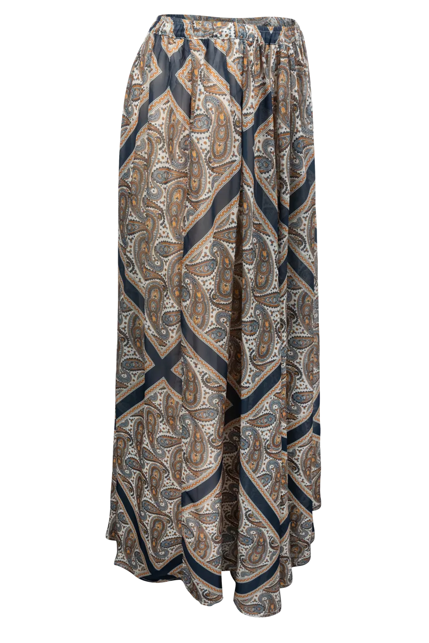 Tasha Polizzi Paisley Print Skirt