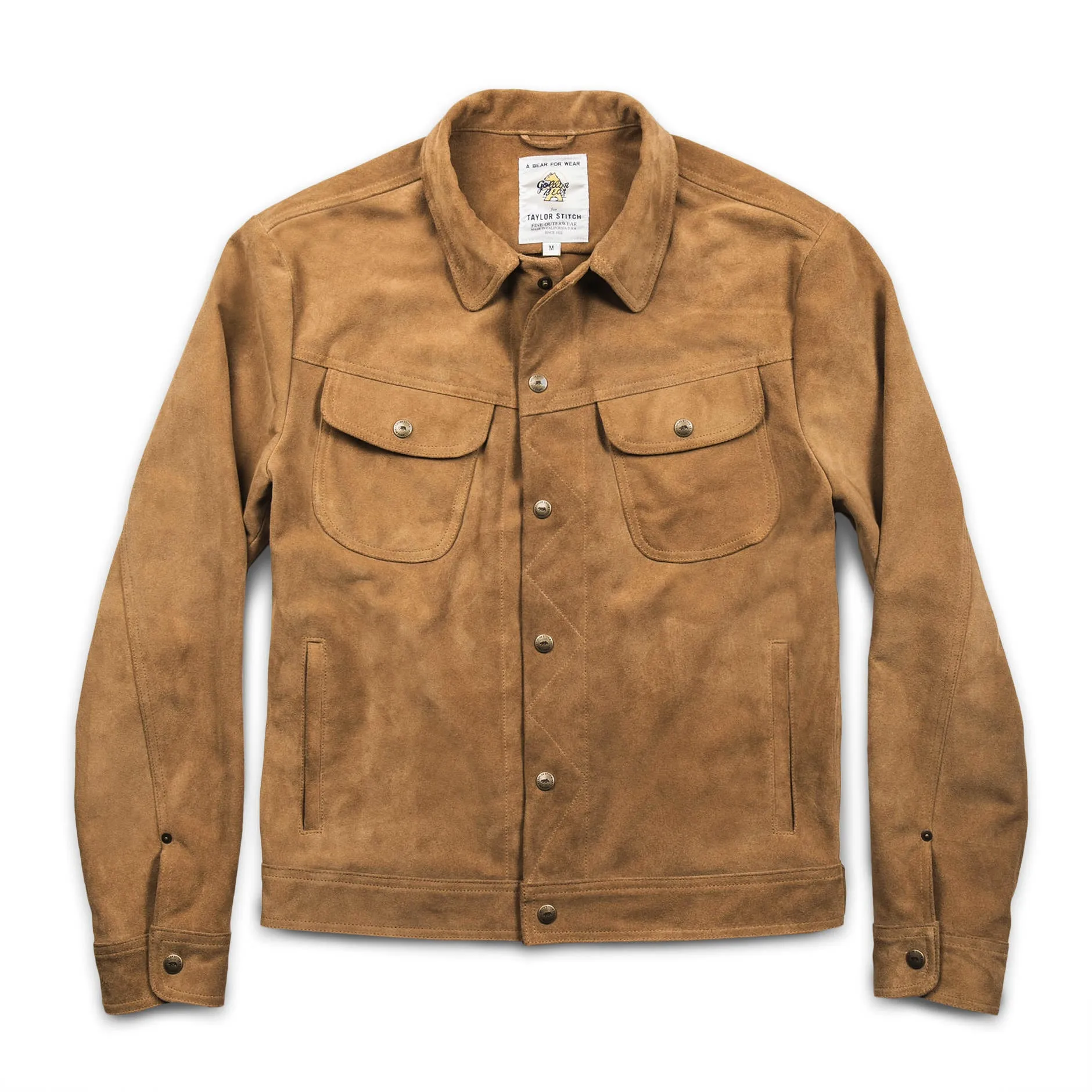 The Long Haul Jacket in Sand Weatherproof Suede