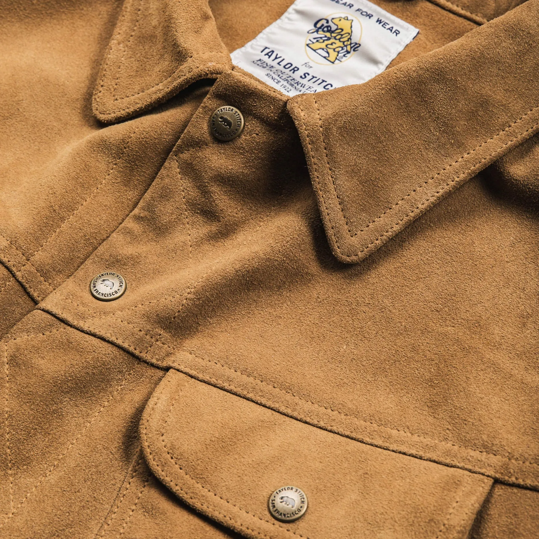 The Long Haul Jacket in Sand Weatherproof Suede