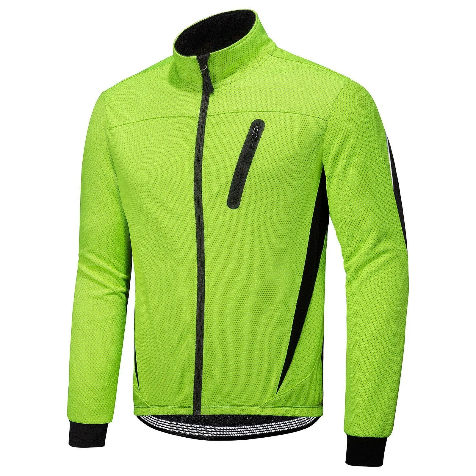 Winter Men Cycling Jacket Waterproof Windproof Thermal Fleece Jacket Coat Bicycle   Running Riding Jacket