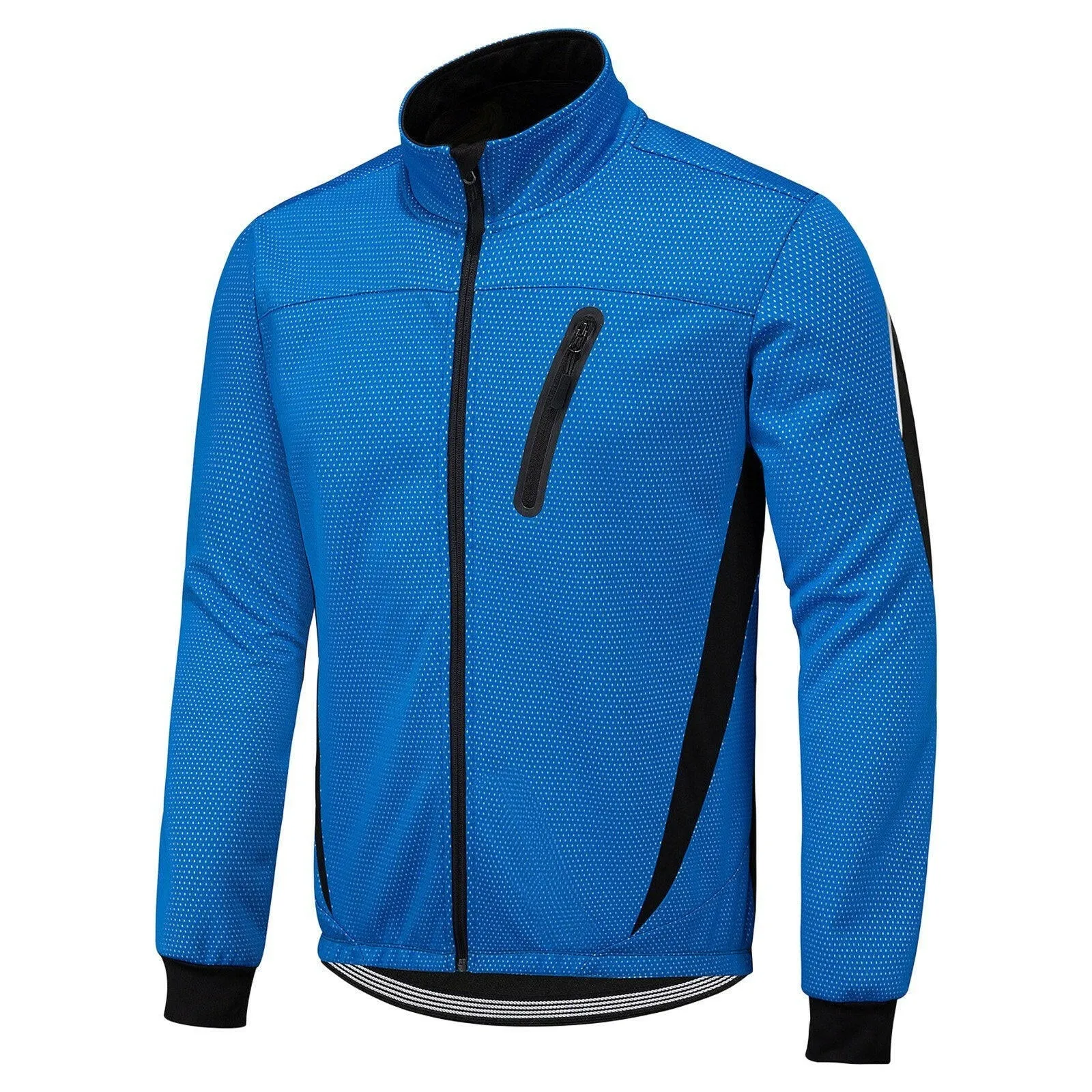 Winter Men Cycling Jacket Waterproof Windproof Thermal Fleece Jacket Coat Bicycle   Running Riding Jacket