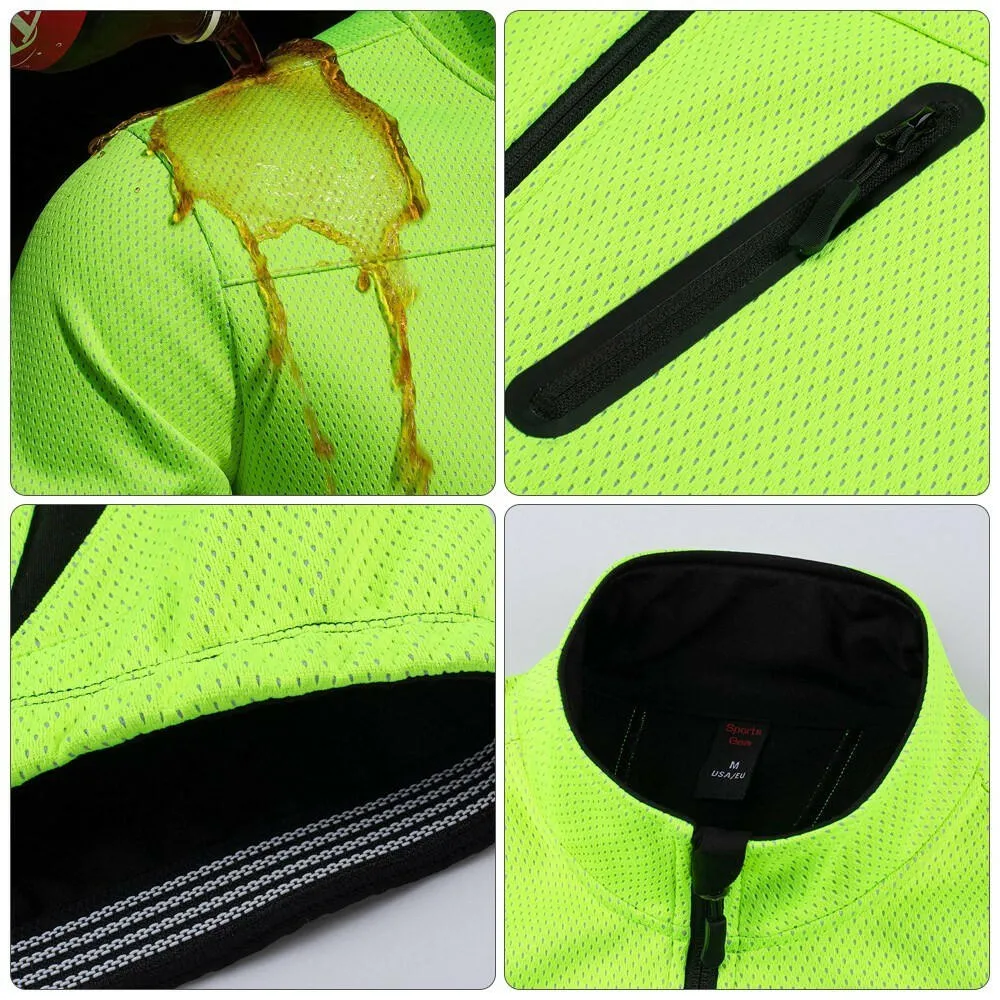 Winter Men Cycling Jacket Waterproof Windproof Thermal Fleece Jacket Coat Bicycle   Running Riding Jacket