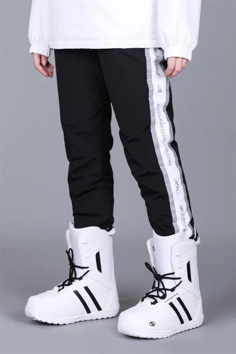 Winter Reflective Snow Pants Outdoor Waterproof Trousers