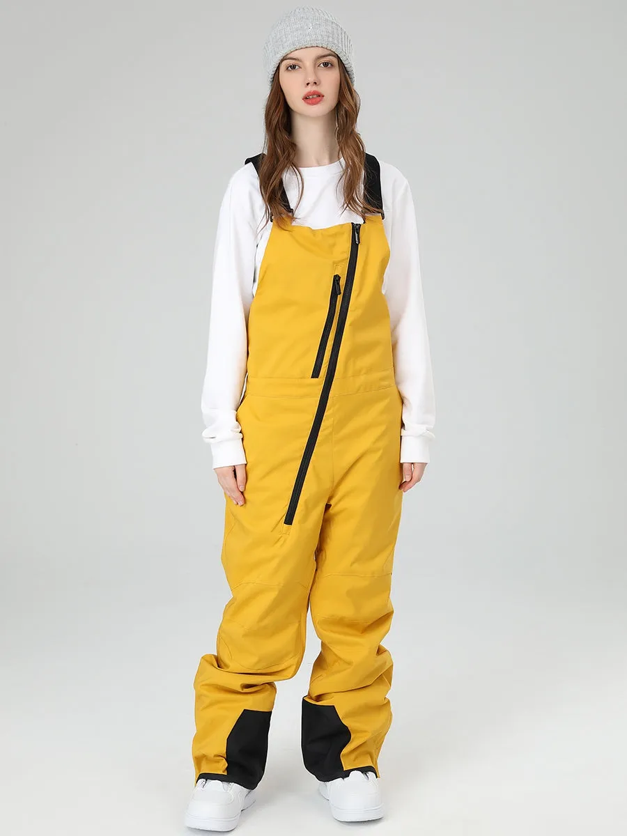 Women Ski Bibs Pants Insulated Snow Overalls