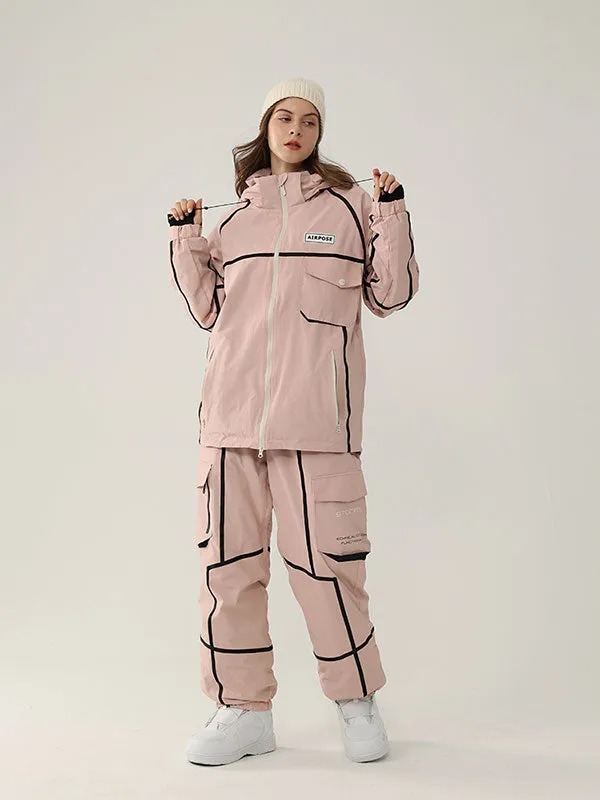 Women's Air Pose Mountain Breaker Stripe Cargo Snow Suits