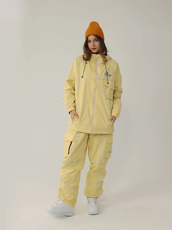 Women's Air Pose Mountain Breaker Stripe Cargo Snow Suits