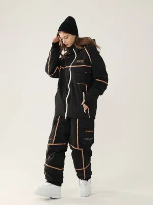 Women's Air Pose Mountain Breaker Stripe Cargo Snow Suits