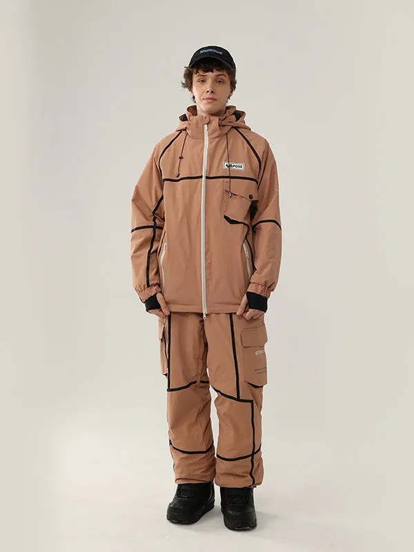 Women's Air Pose Mountain Breaker Stripe Cargo Snow Suits