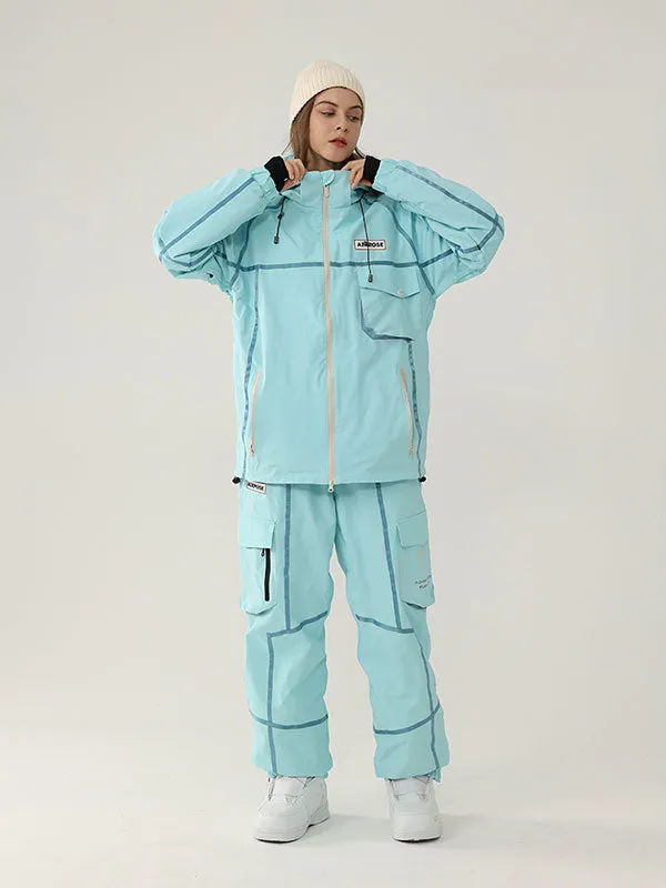 Women's Air Pose Mountain Breaker Stripe Cargo Snow Suits