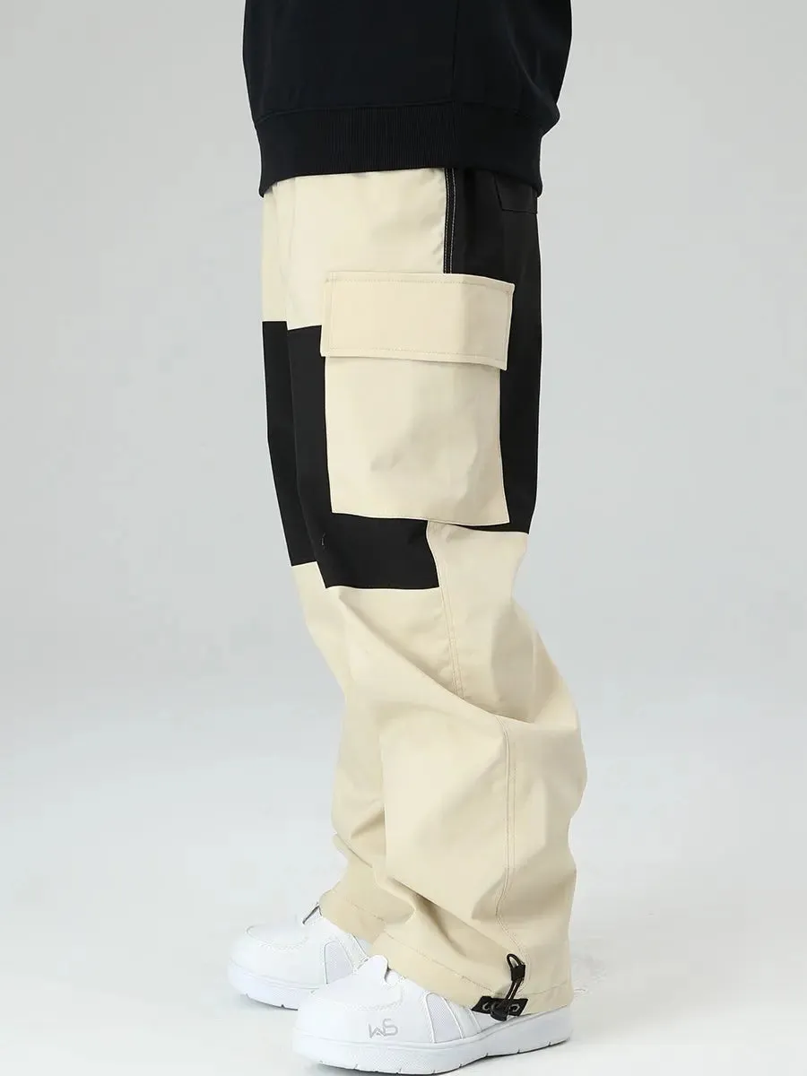 Women's Snowboard Pants Color Block Design