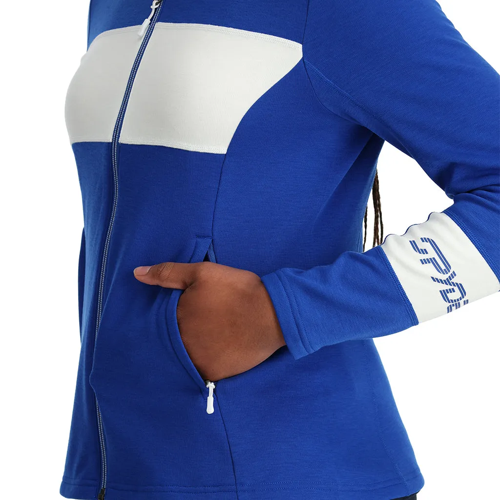 Womens Speed Full Zip - Electric Blue