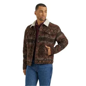 Wrangler Q Men's Jacquard Sherpa Jacket - Canyon Vibe