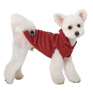 zuko harness fleece hoody - wine